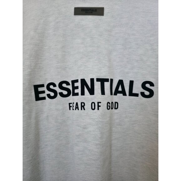 Essentials Fear Of God Dark Oatmeal 100% Cotton Casual Crewneck T-Shirt Sz XL - Picture 5 of 9
